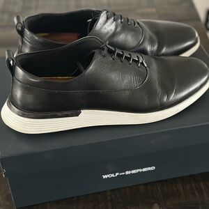 Wolf & Shepherd Men's Black Leather “Crossover Longwing” shoes size 13